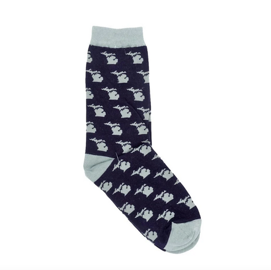 Michigan Mitten Pattern Socks