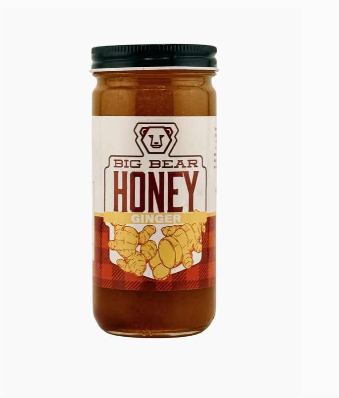 Ginger Infused Honey - 10 oz Jar