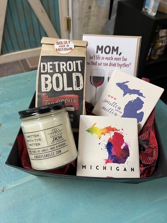 Mom's Coffee Break Michigan Gift Basket